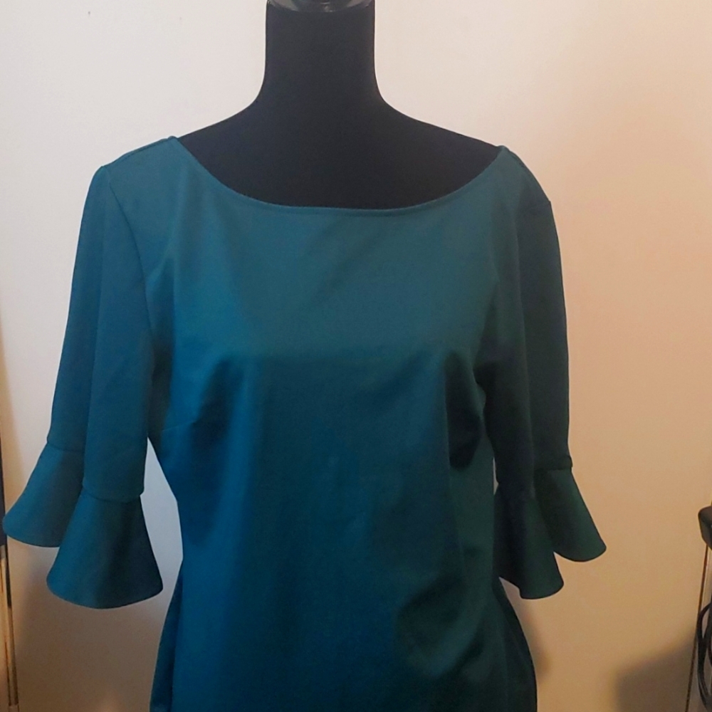 Ruffled Sleeve Dress